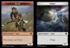 Satyr (0029) // Spirit (0010) Double-Sided Token - Foil